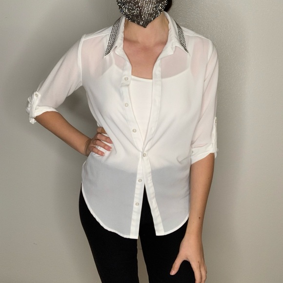 White button up blouse - Picture 14 of 14